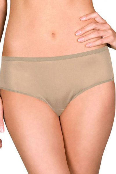 Shadowline Lingerie by Velrose Nylon Hidden Elastic Hipster - Nude - source image 56129