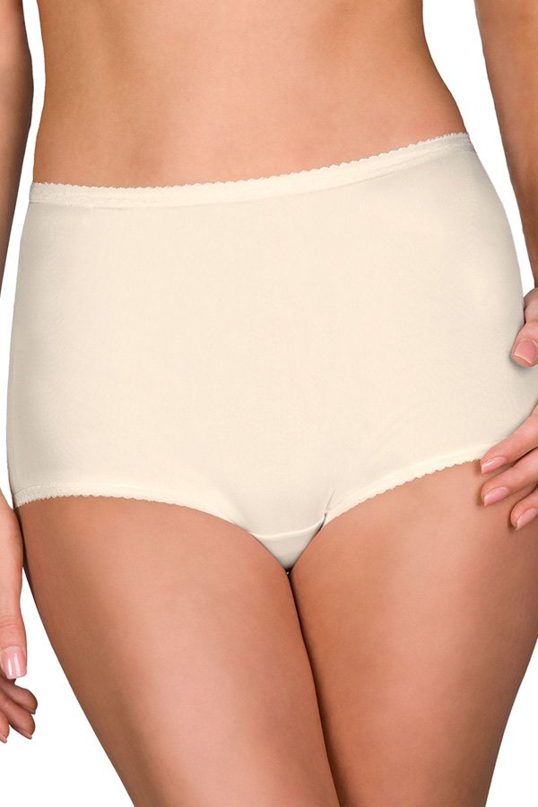 Shadowline Lingerie by Velrose Spandex Full Brief Panty - Ivory - source image 46202