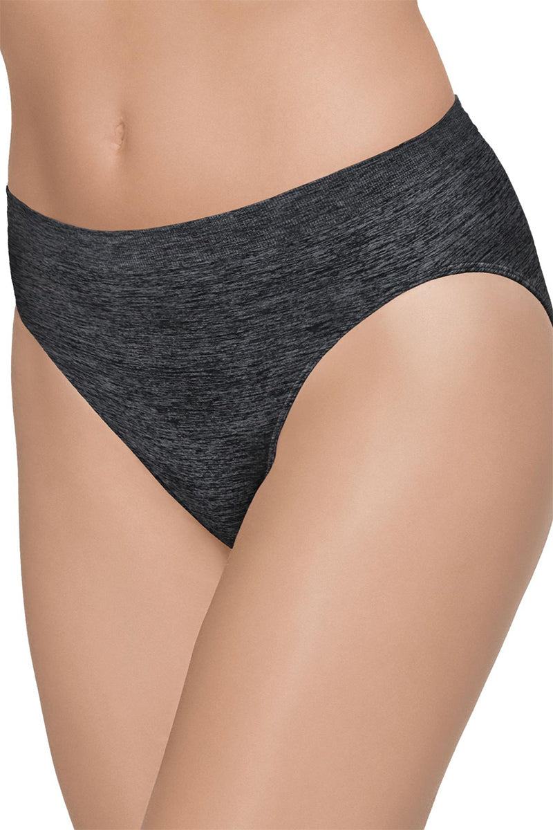 Wacoal B-Smooth® Seamless Hi-Cut - Charcoal Heather - source image 62099