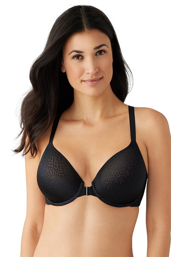 Wacoal Back Appeal® Front Close T-Shirt Bra - Black - source image 62566