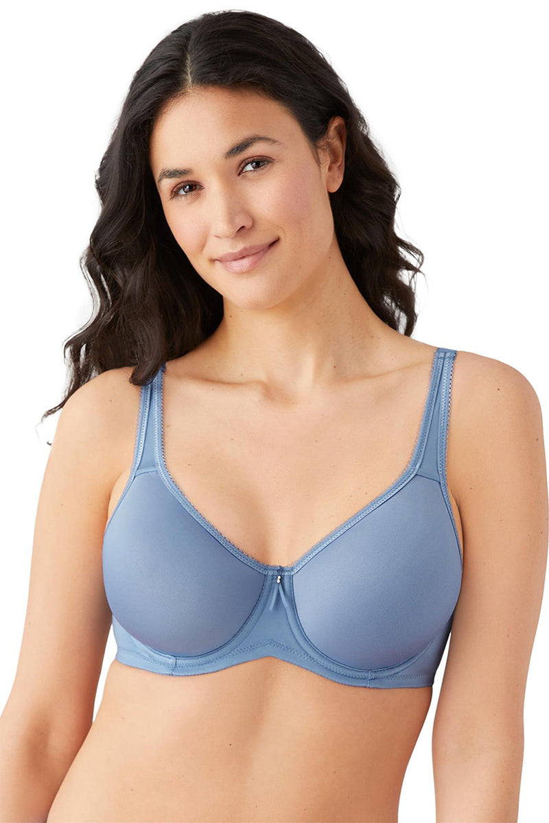 Wacoal Basic Beauty Spacer Underwire T-Shirt Bra - Country Blue - source image 62444
