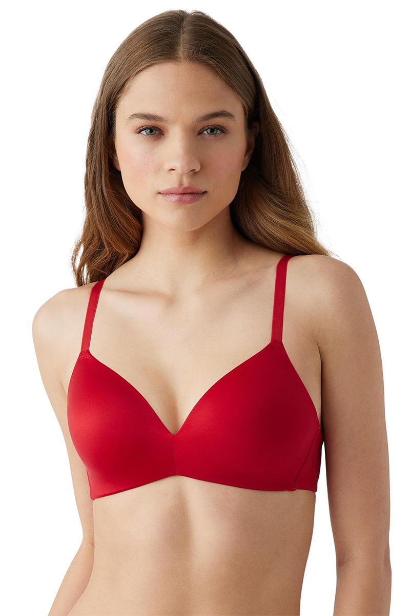 Wacoal b.tempt'd Future Foundation Wire Free T-Shirt Bra - Haute Red - source image 63773