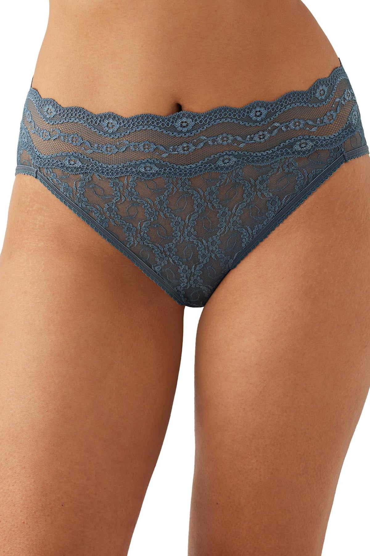 Wacoal b.tempt'd Lace Kiss Hi-Leg - Stormy Weather - source image 66140