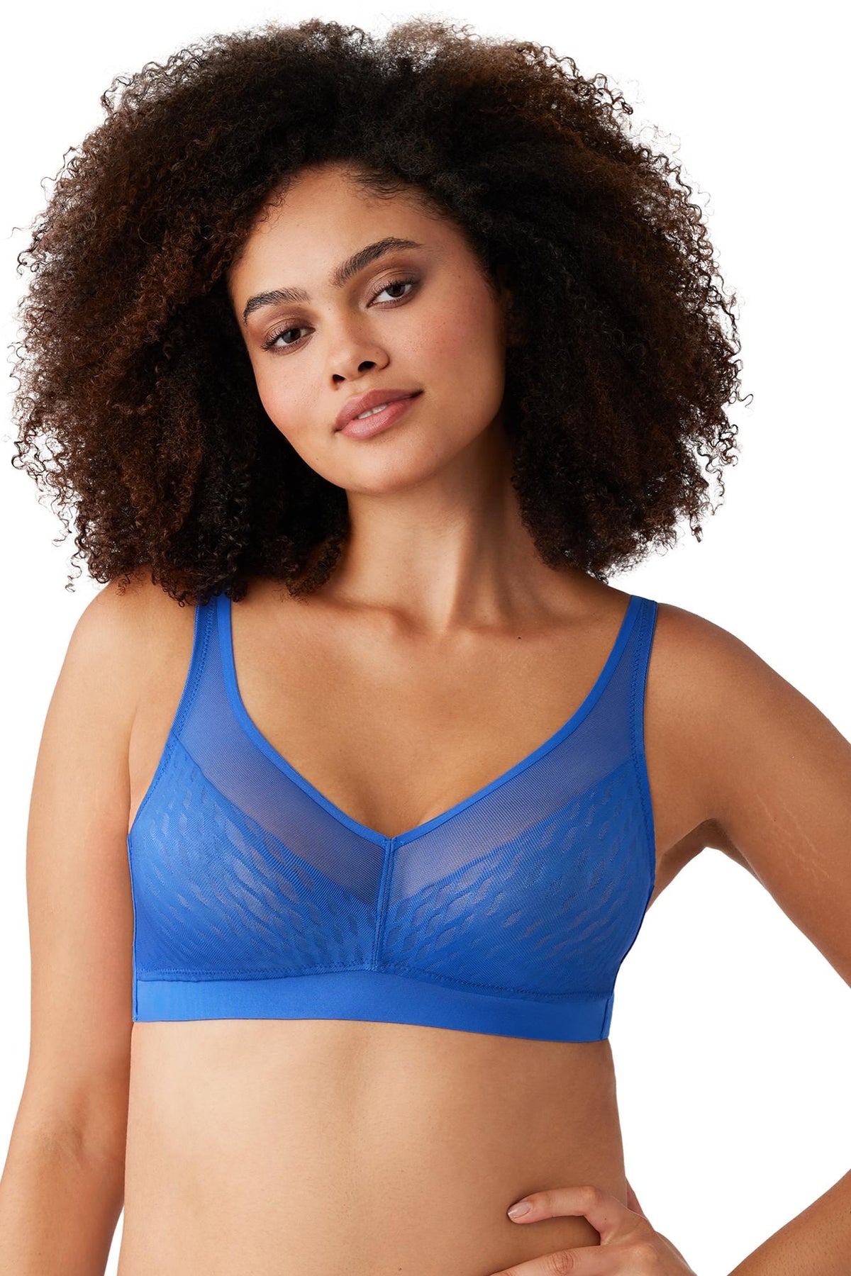 Wacoal Elevated Allure Wire Free Bra - Beaucoup Blue - source image 65928