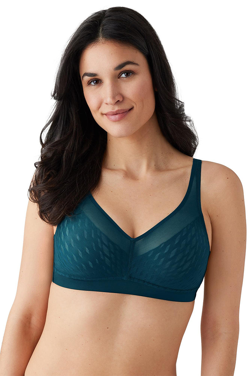 Wacoal Elevated Allure Wire Free Bra - Deep Sea - source image 62405