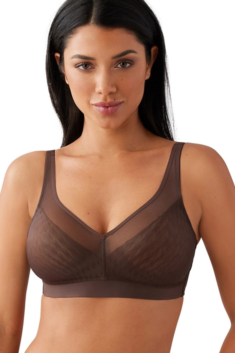 Wacoal Elevated Allure Wire Free Bra - Hot Fudge - source image 71427
