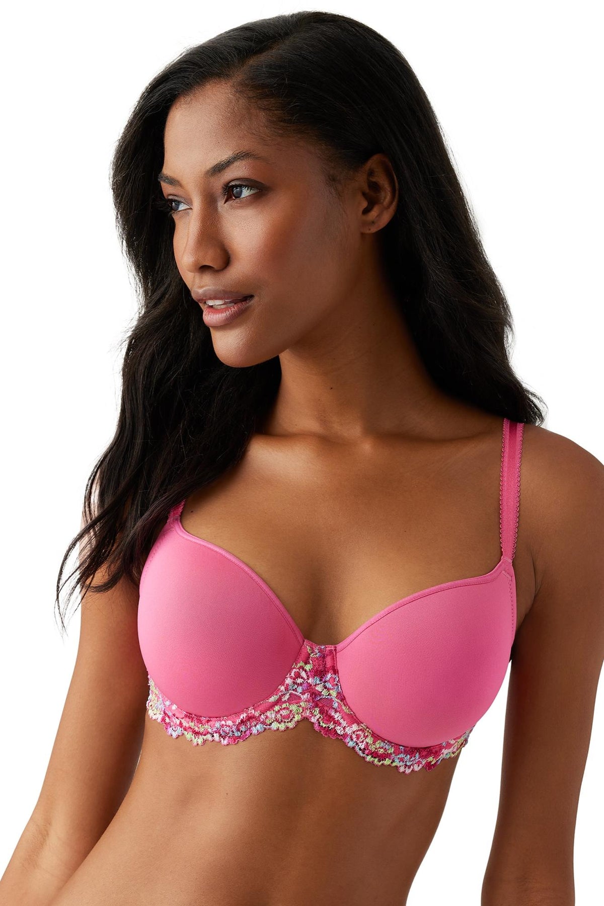 Wacoal Embrace Lace® T-Shirt Bra - Hot Pink/Multi - source image 65932