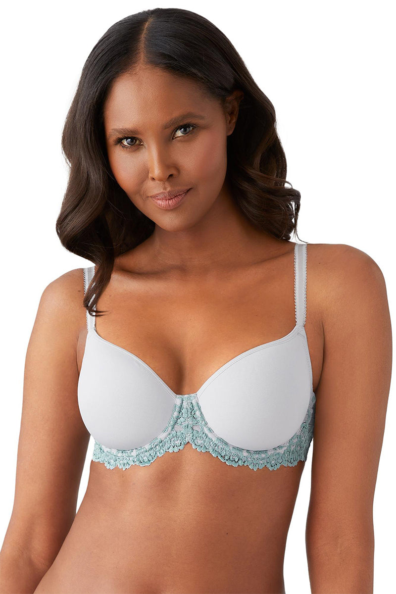 Wacoal Embrace Lace® T-Shirt Bra - Micro Chip/Tourmaline - source image 62433