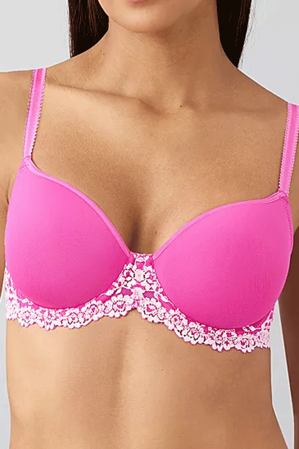 Wacoal Embrace Lace® T-Shirt Bra - Wild Azalea/Cradle Pink - source image 72901