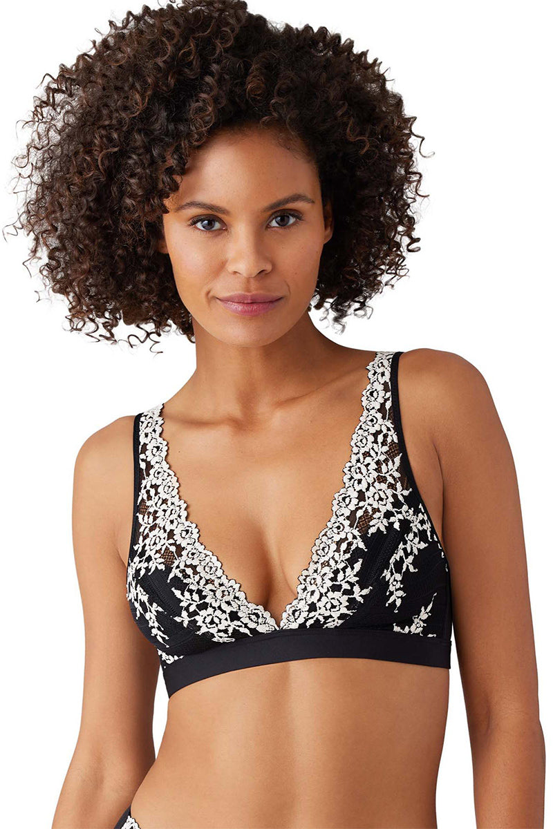 Wacoal Embrace Lace® Wire Free Bralette - Black - source image 62361