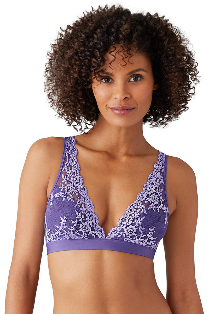 Wacoal Embrace Lace® Wire Free Bralette - Mystical/Purple Rose - source image 62370