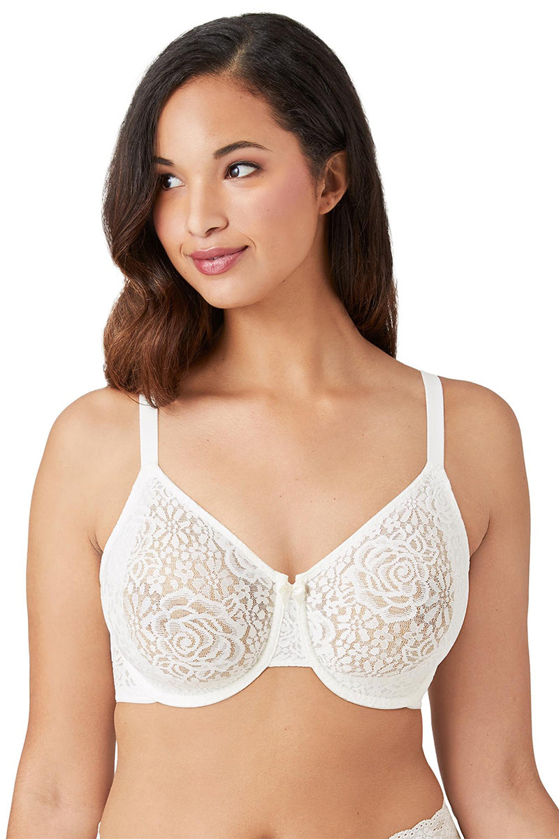 Wacoal Halo Lace Underwire Bra - Ivory - source image 62295