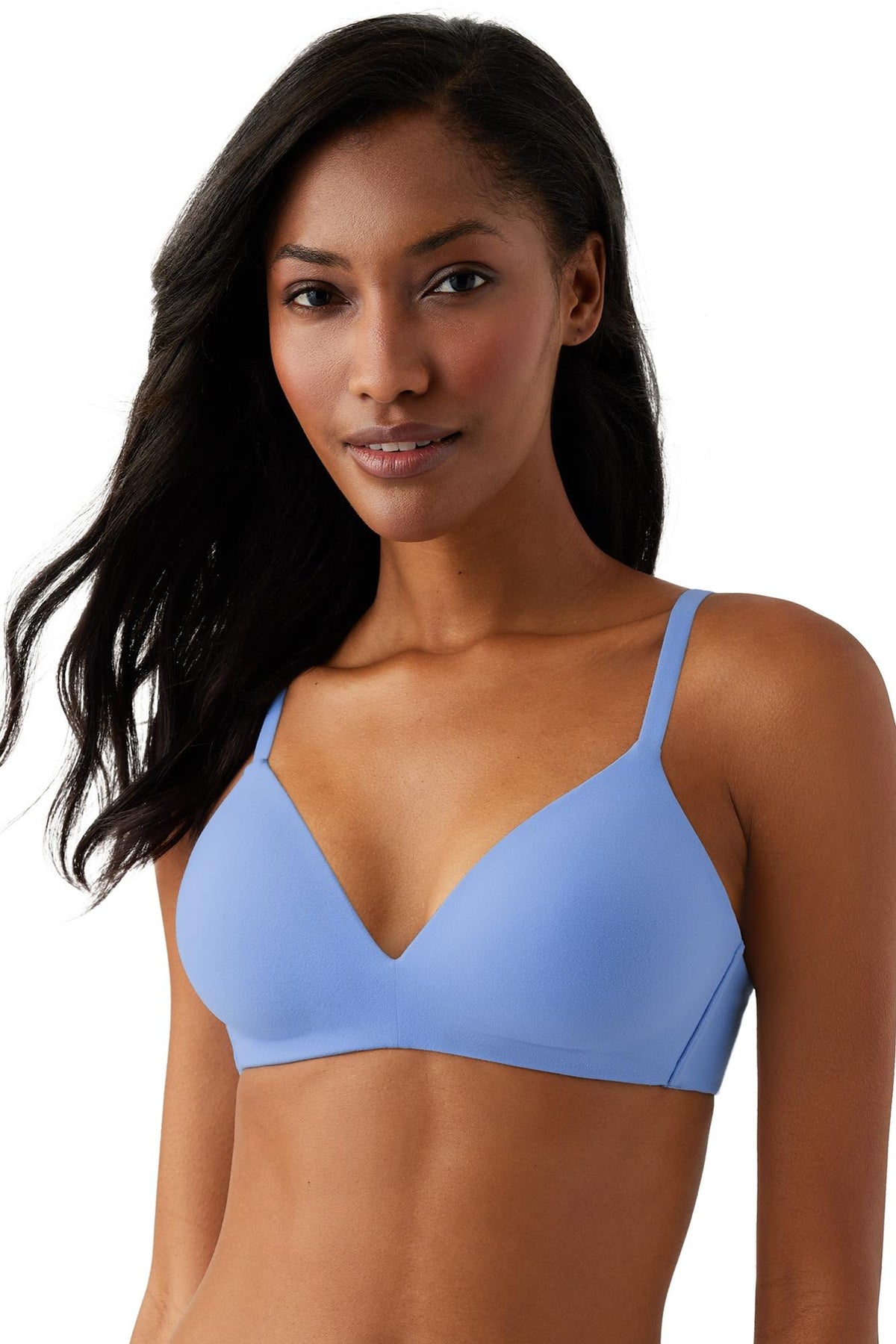 Wacoal How Perfect Wire Free T-Shirt Bra - Blue Hydrangea - source image 65919