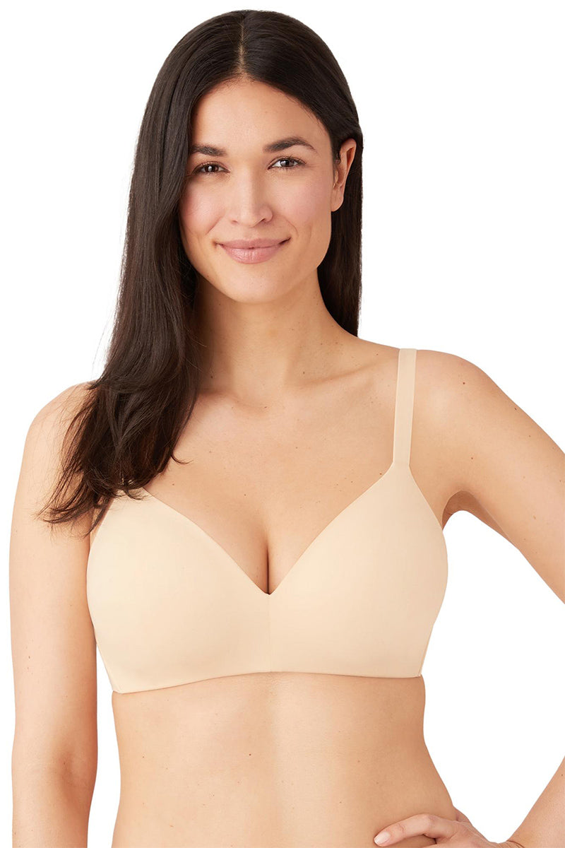Wacoal How Perfect Wire Free T-Shirt Bra - Sand - source image 62358