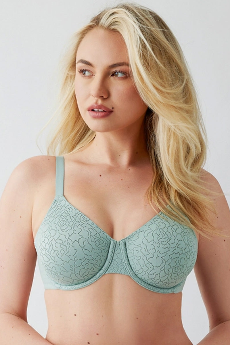 Wacoal Inside Job Underwire Bra - Iceberg Green - source image 71398