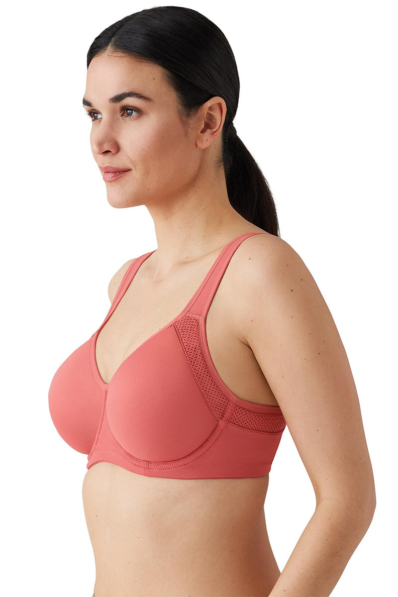 Wacoal Lindsey Sport Contour Underwire Bra - Baroque Rose - source image 62482
