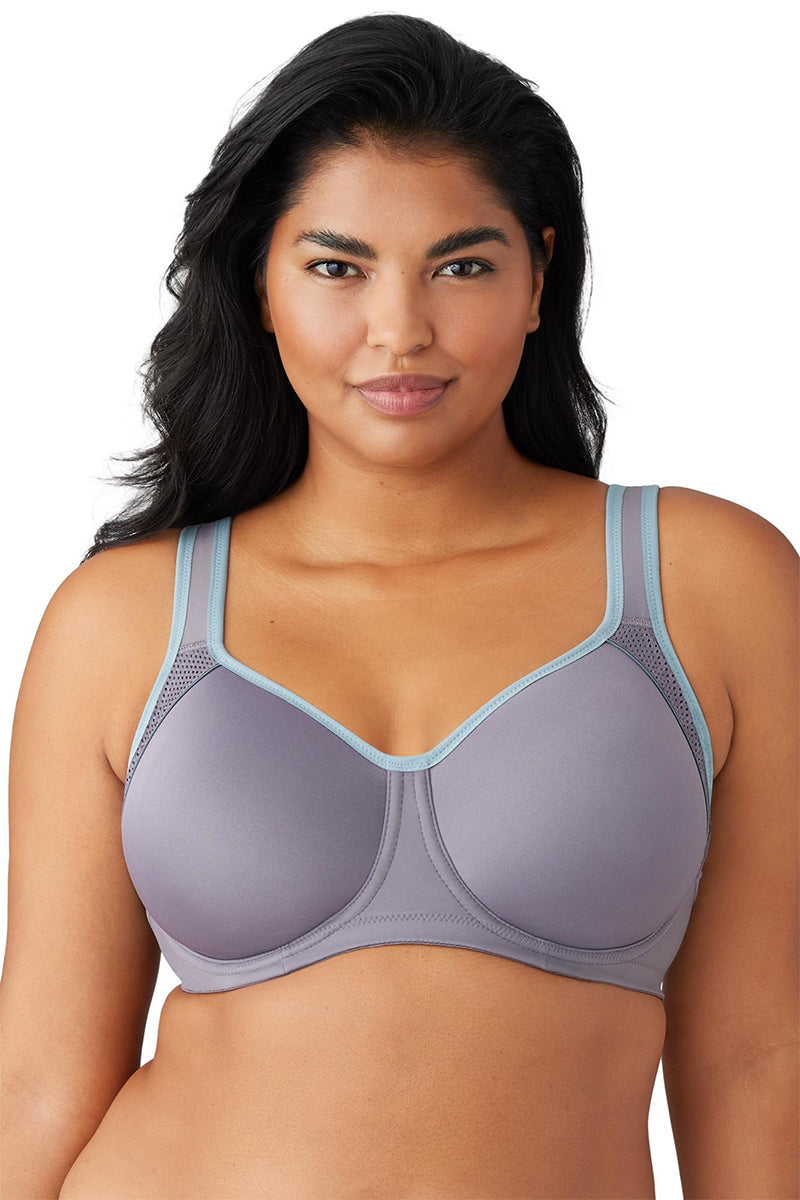 Wacoal Lindsey Sport Contour Underwire Bra - Shark/Lead - source image 62488