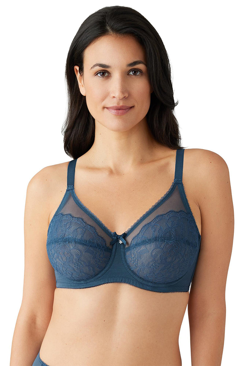 Wacoal Retro Chic Full Figure Underwire Bra - Sargasso Sea - source image 62621