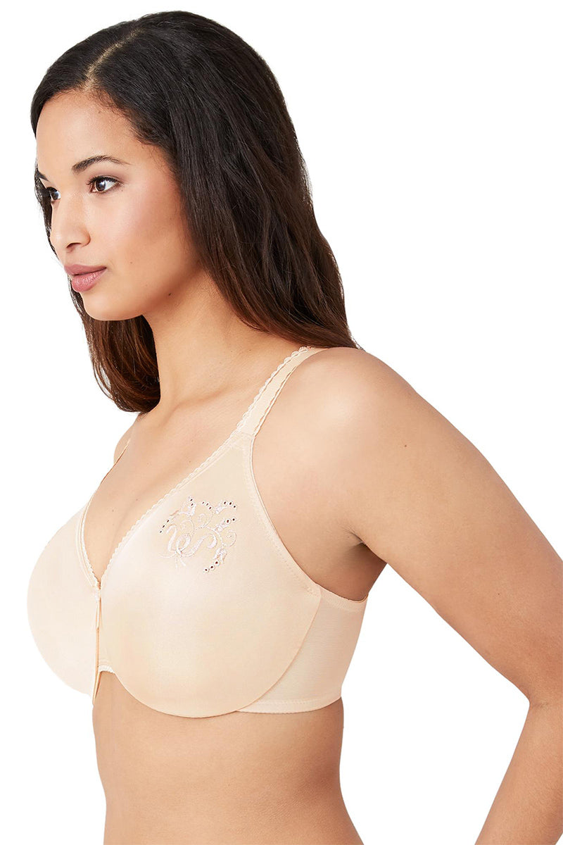Wacoal Slimline Seamless Underwire Minimizer Bra - Sand - source image 62342