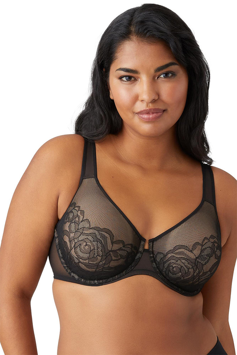 Wacoal Stark Beauty Underwire Bra - Black - source image 62645