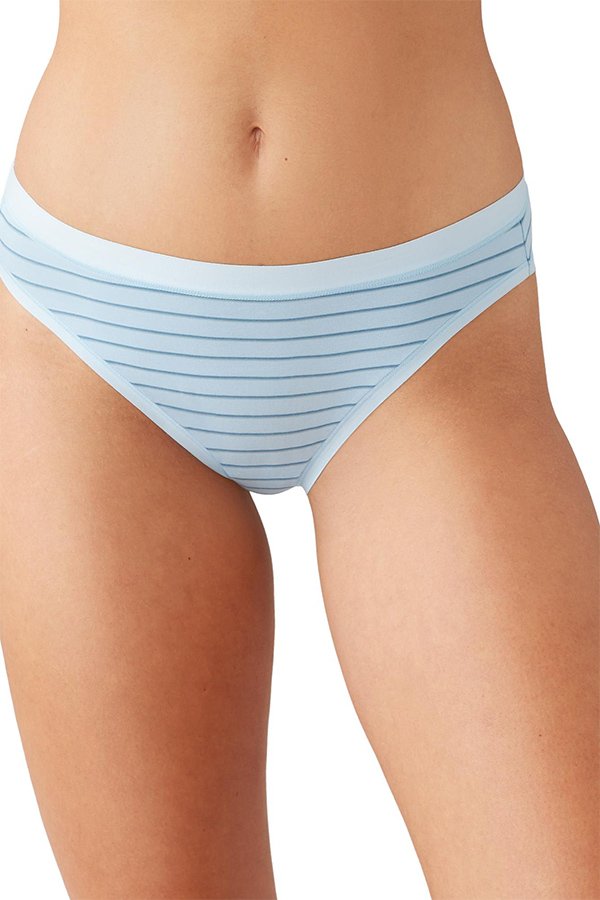 Wacoal Understated Cotton Bikini - Angel Falls Stripe - source image 62927