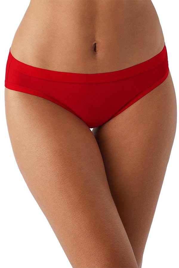 Wacoal Understated Cotton Bikini - Barbados Cherry - source image 62932