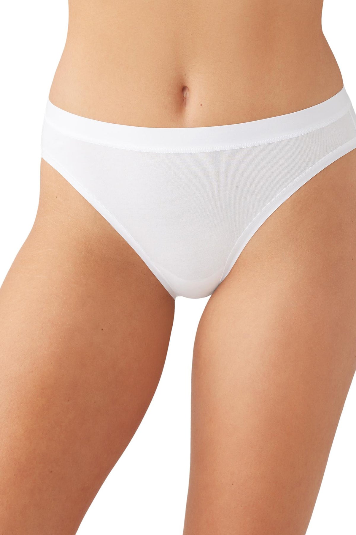 Wacoal Understated Cotton Bikini - White - source image 62940