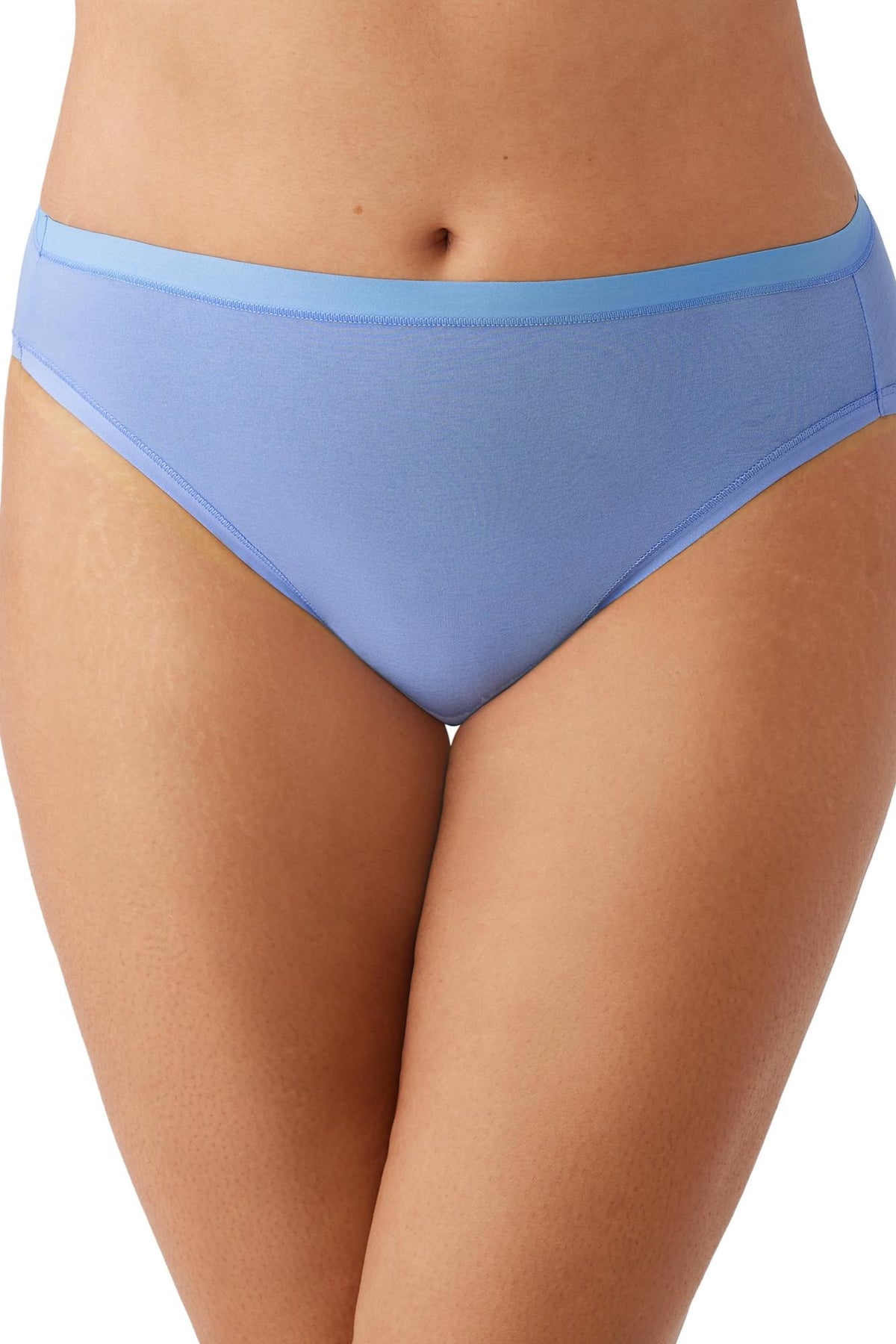 Wacoal Understated Cotton Hi-Cut - Blue Hydrangea - source image 66040