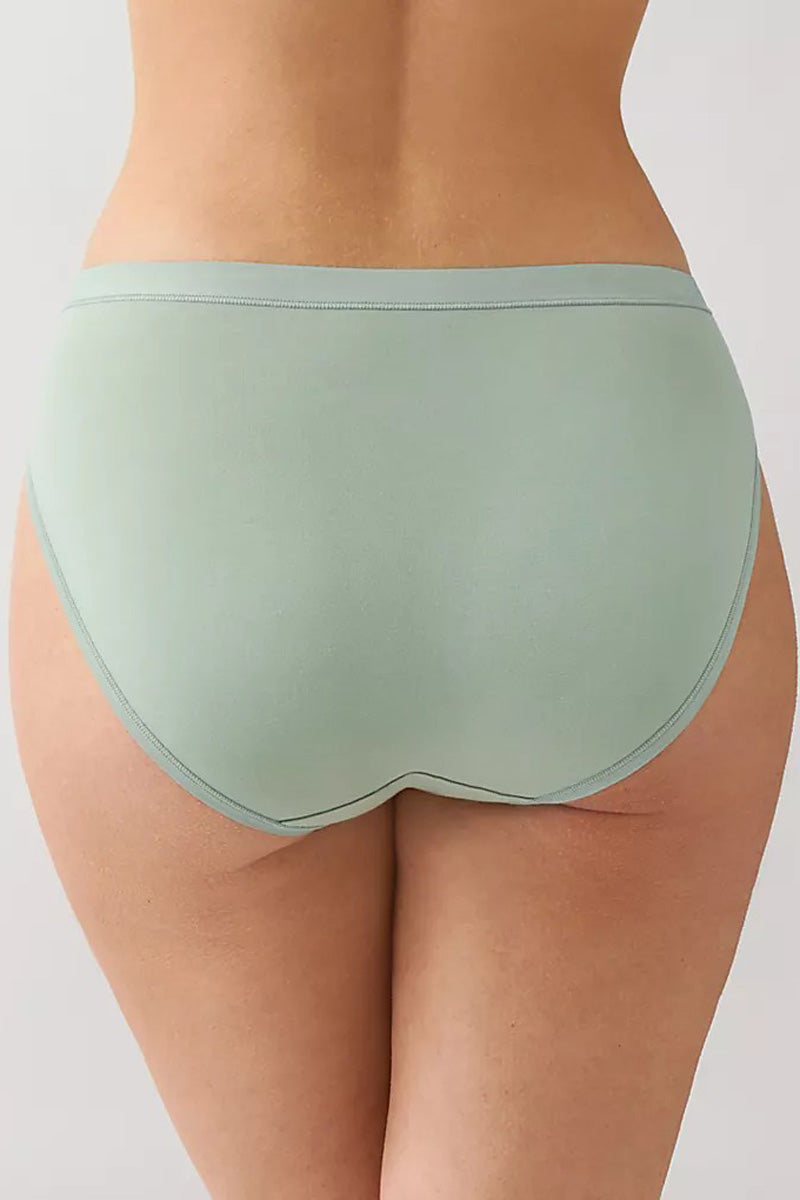 Wacoal Understated Cotton Hi-Cut - Iceberg Green - source image 71466