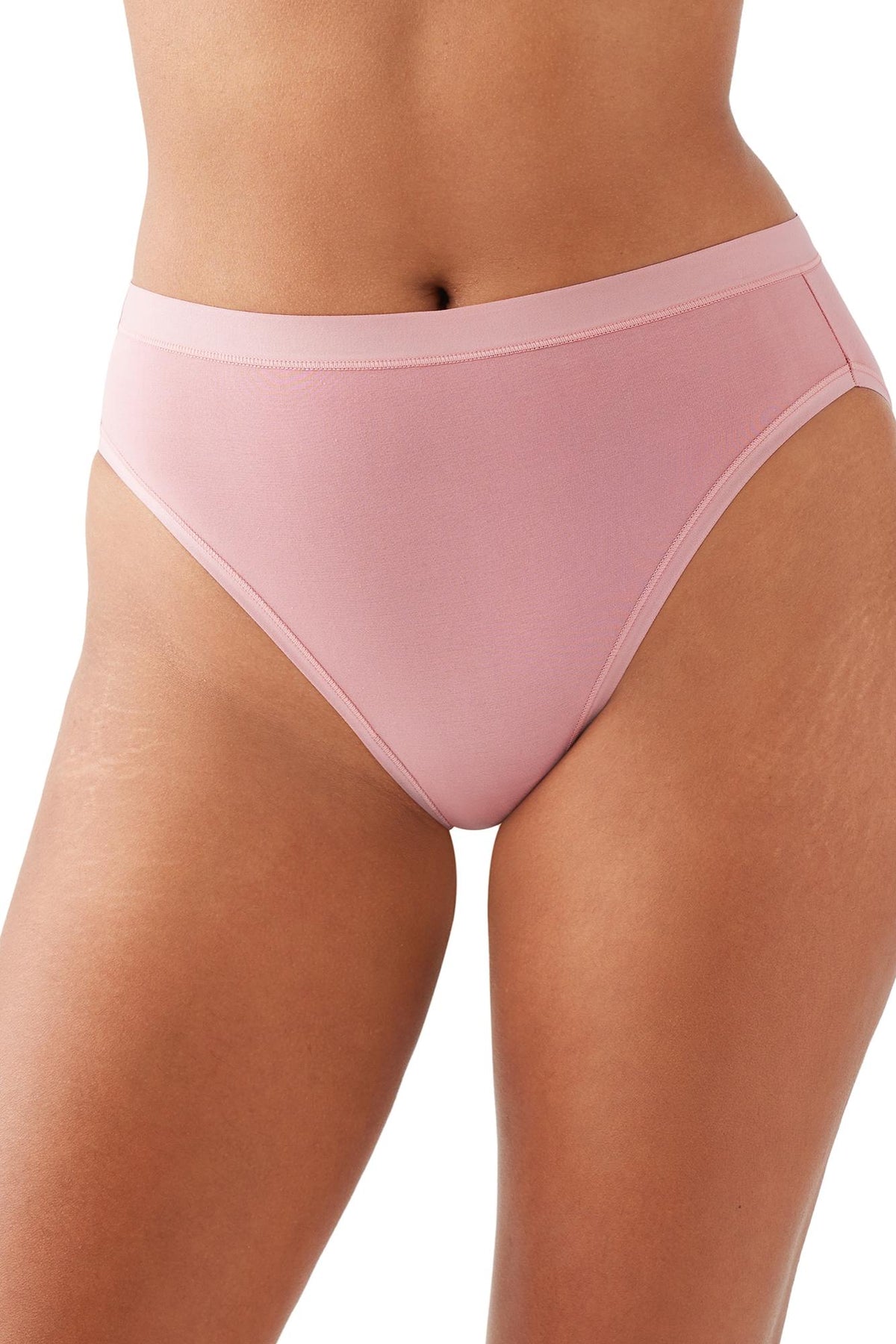 Wacoal Understated Cotton Hi-Cut - Rose Elegance - source image 66044