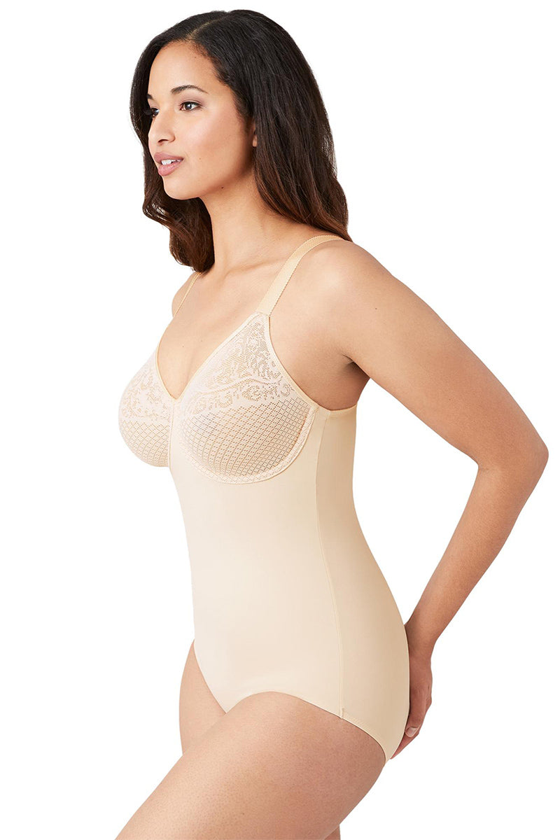 Wacoal Visual Effects Body Briefer with Minimizer Bra - Sand - source image 61910
